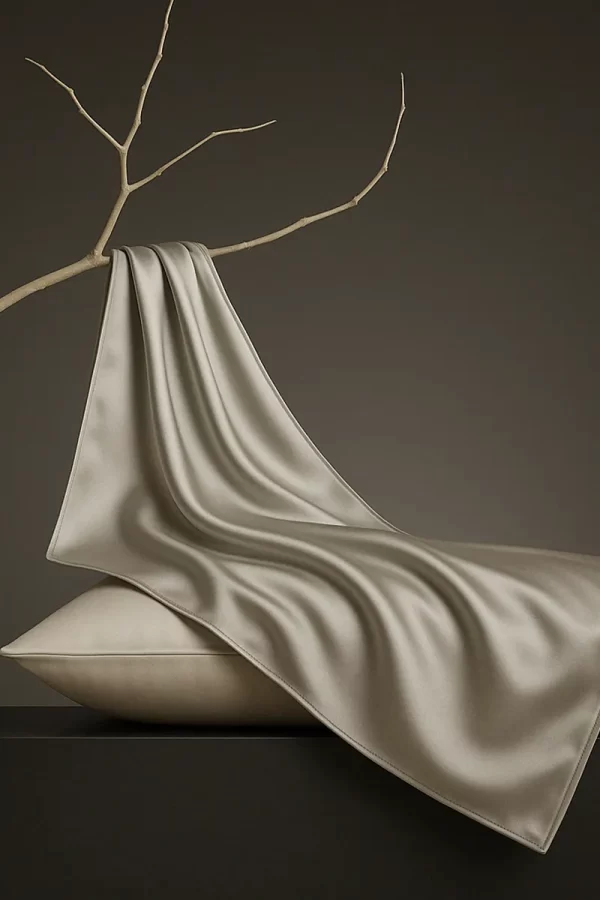 iidist padjapüür Silver Sand – looduslik siid, liivakarva toon