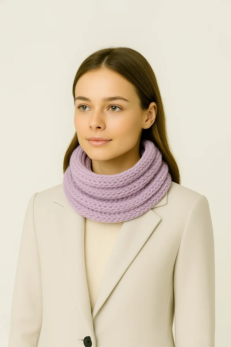 Alpaca snood ROSEWOOD | Ecotextile.EU