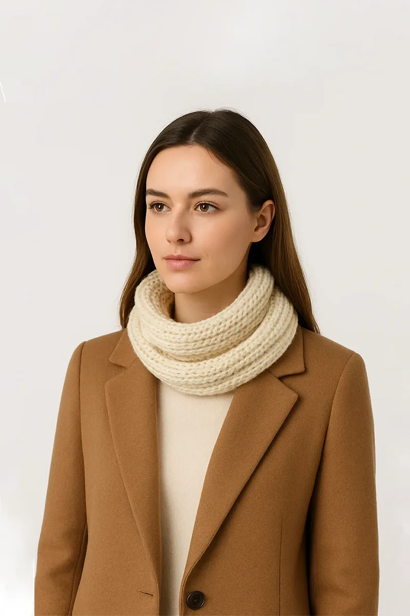 Alpaca snood WHISPER | Ecotextile.EU